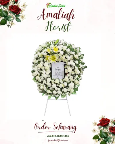 Krans Bunga Duka Cita di Menggoro